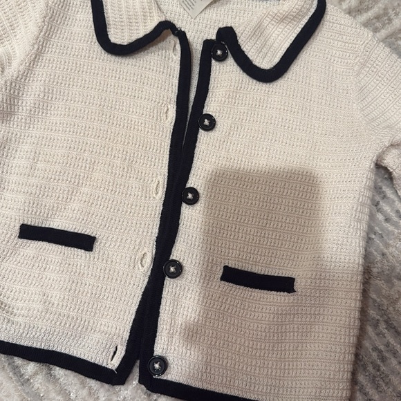 H&M Baby Cream and Black Trim Jacket - Picture 4 of 4
